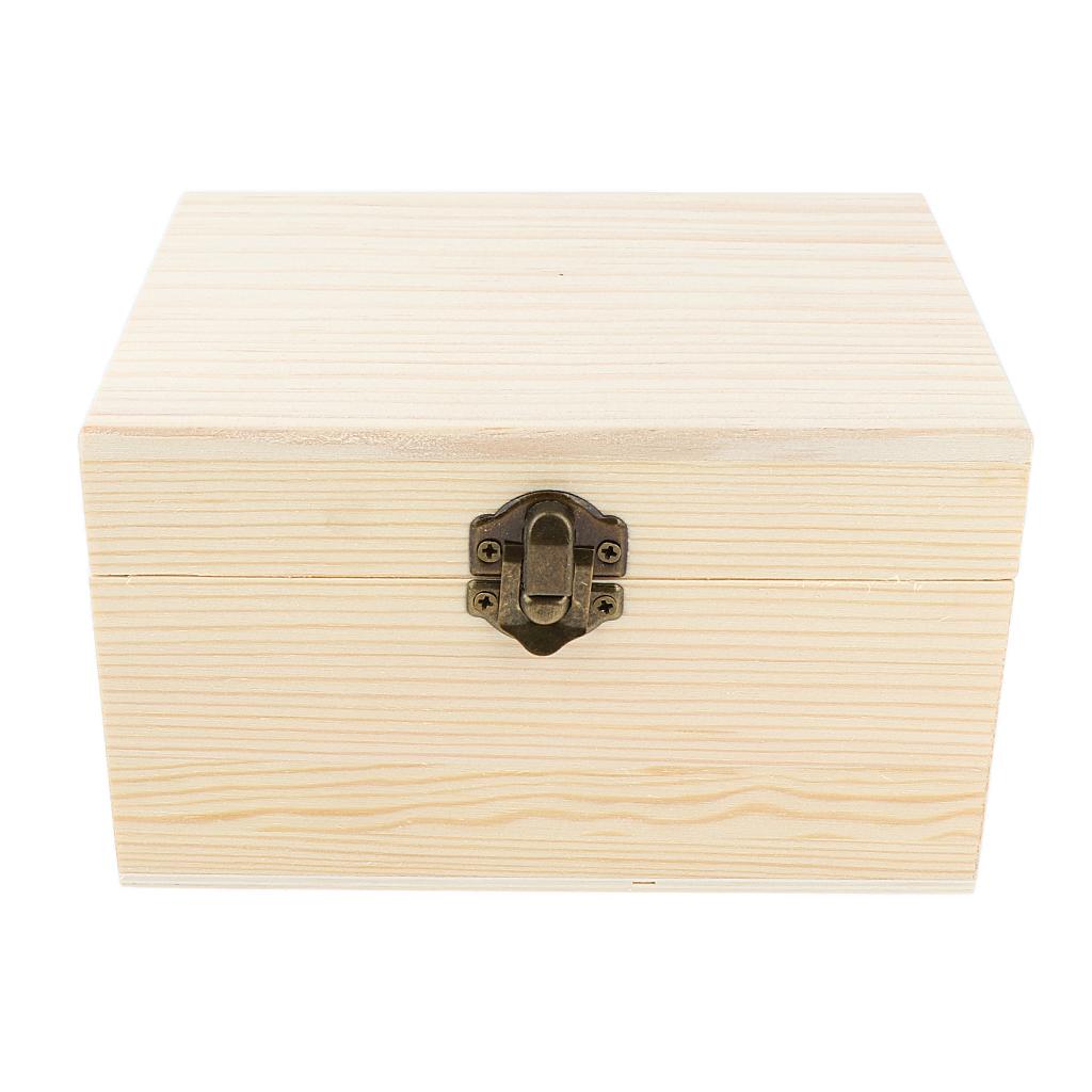 NATURAL WOOD Essential Oil Storage Box Display Case FOR 12PCS 20ML BOTTLES