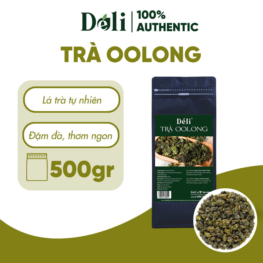 Trà Oolong Déli - 500gr - chuyên dùng pha chế trà sữa, trà trái cây.
