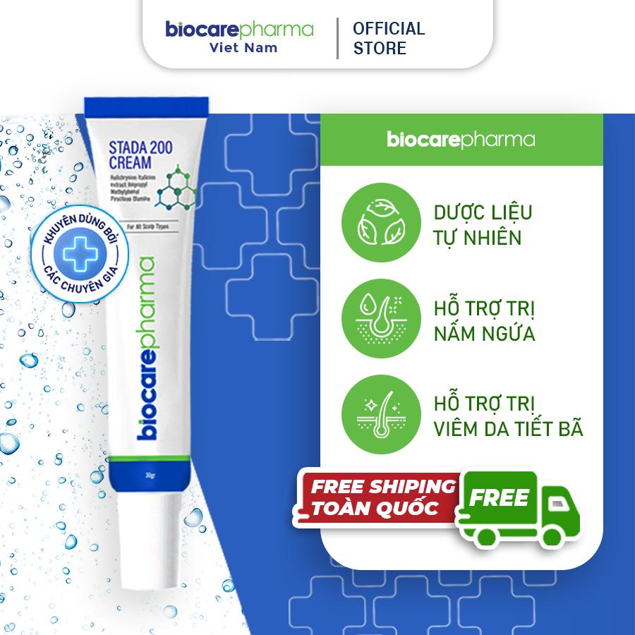 Kem hỗ trợ loại bỏ nấm da đầu - bong tróc vảy trắng | Stada 200 cream | 30gr | Biocarepharma.