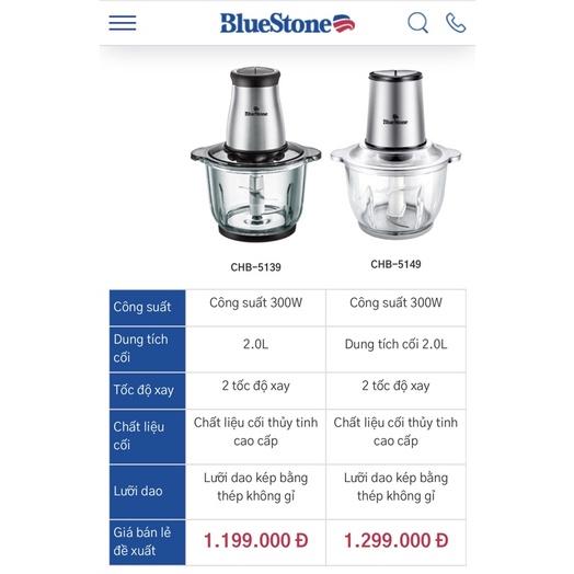 Máy Xay Thịt Bluestone CHB-5149, 2.0Lit - 300W, Lưỡi dao kép, Hàng chính hãng