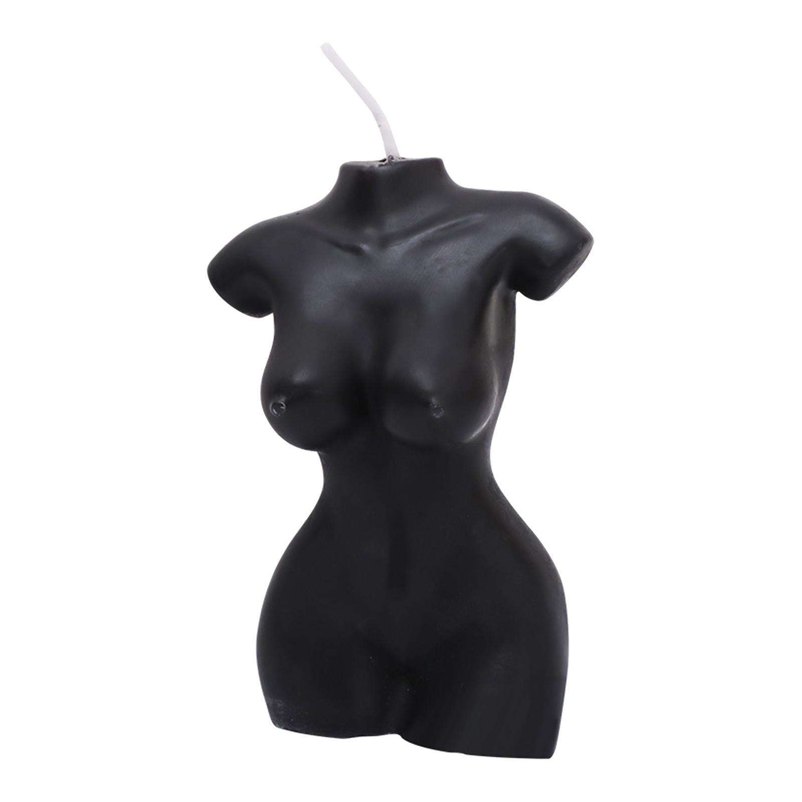 Human Female Body Bust Scented Statue Candle Office Decorative Photo Props