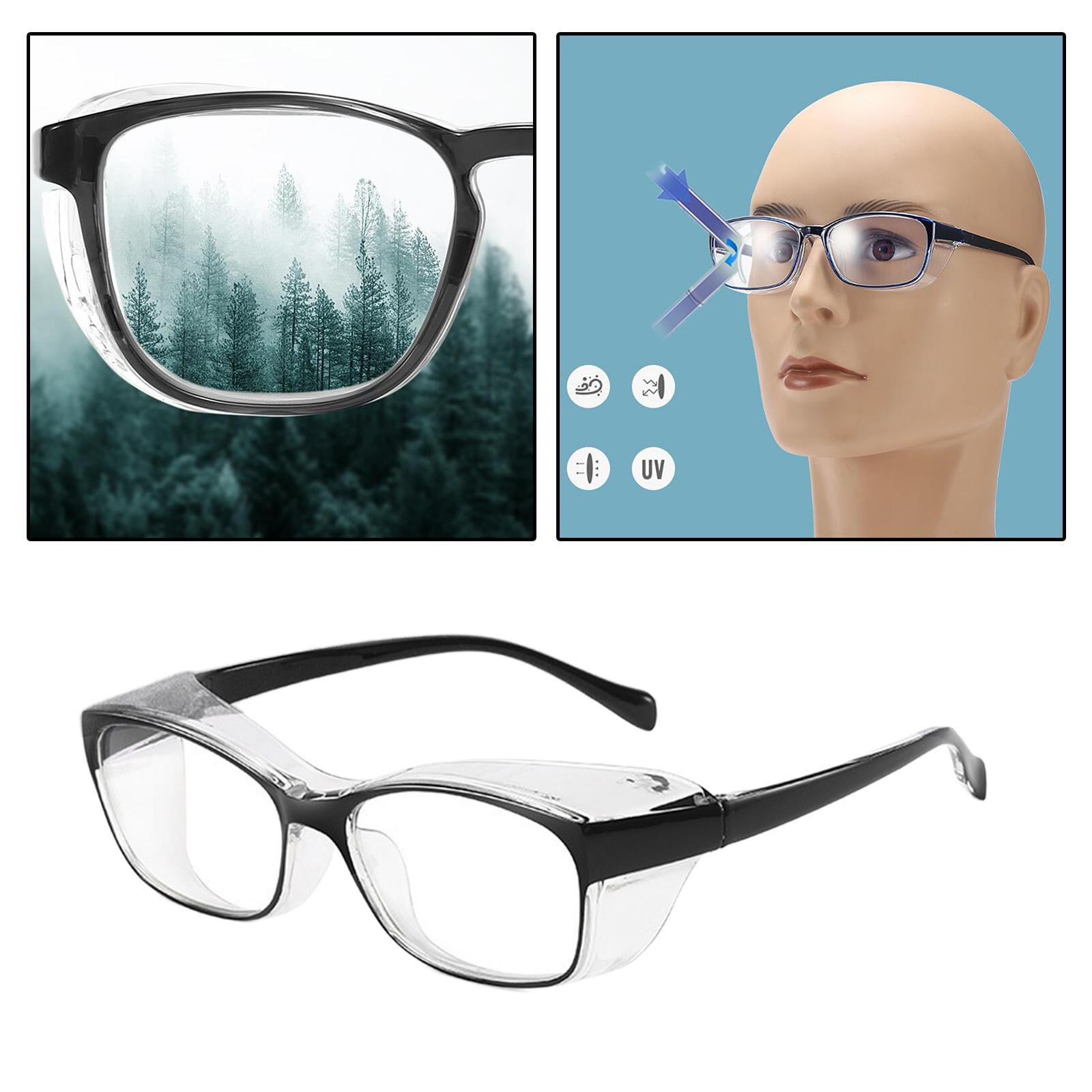 With Clear Anti Fog    Protection Eye Protection Black