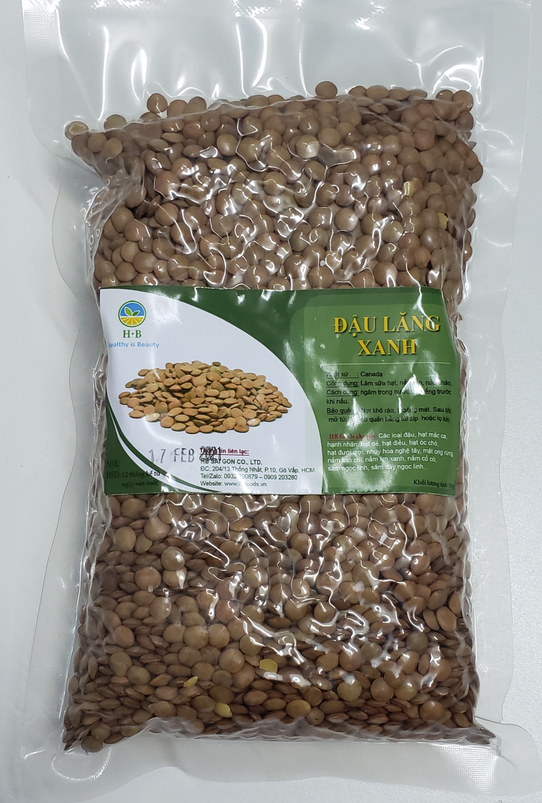 Đậu Lăng Xanh  - Canada. 500g