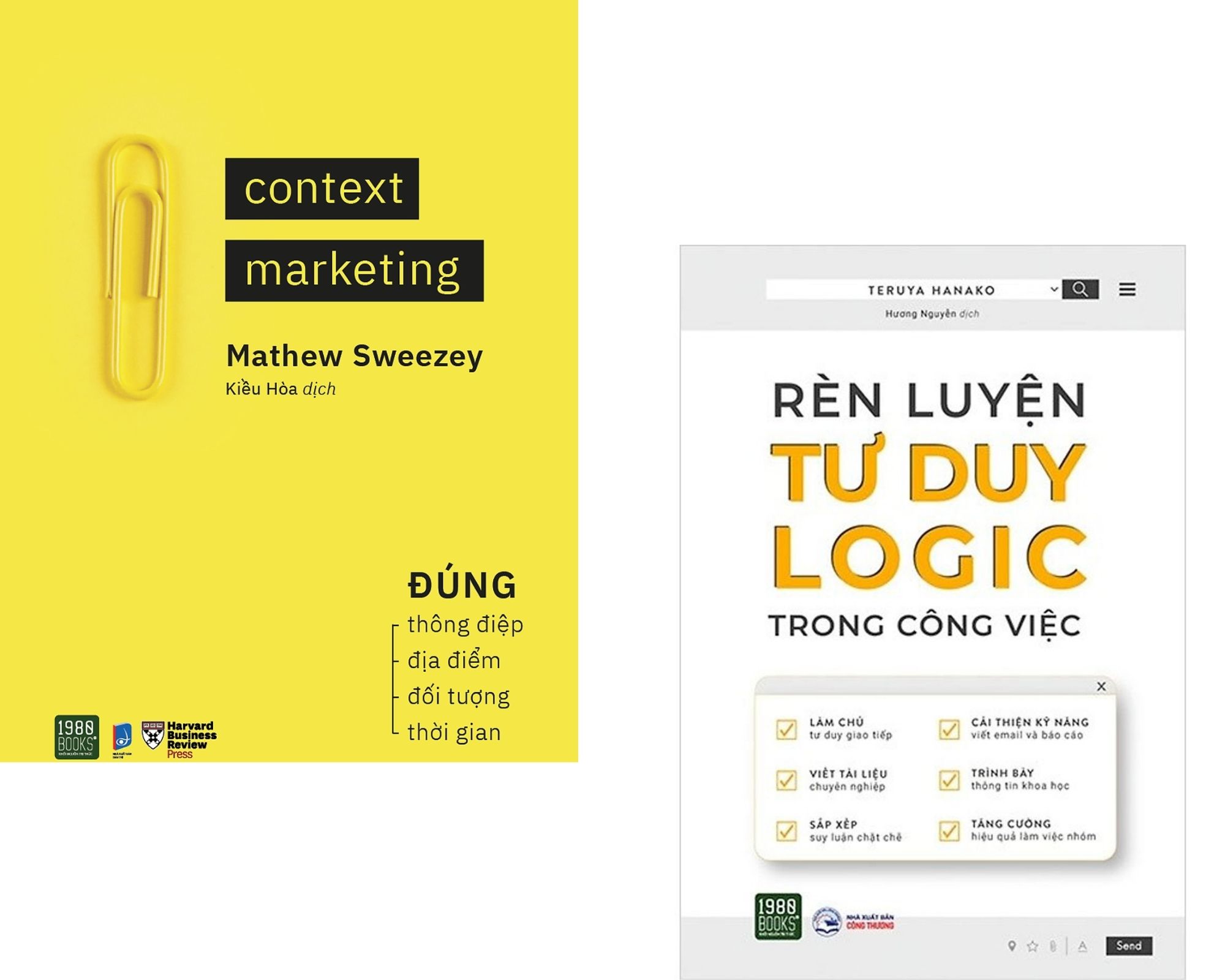 Combo sách kỹ năng kinh doanh: Context Marketing + Rèn Luyện Tư Duy Logic Trong Công Việc