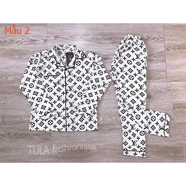 Bộ đồ mặc nhà dài tay chất lụa