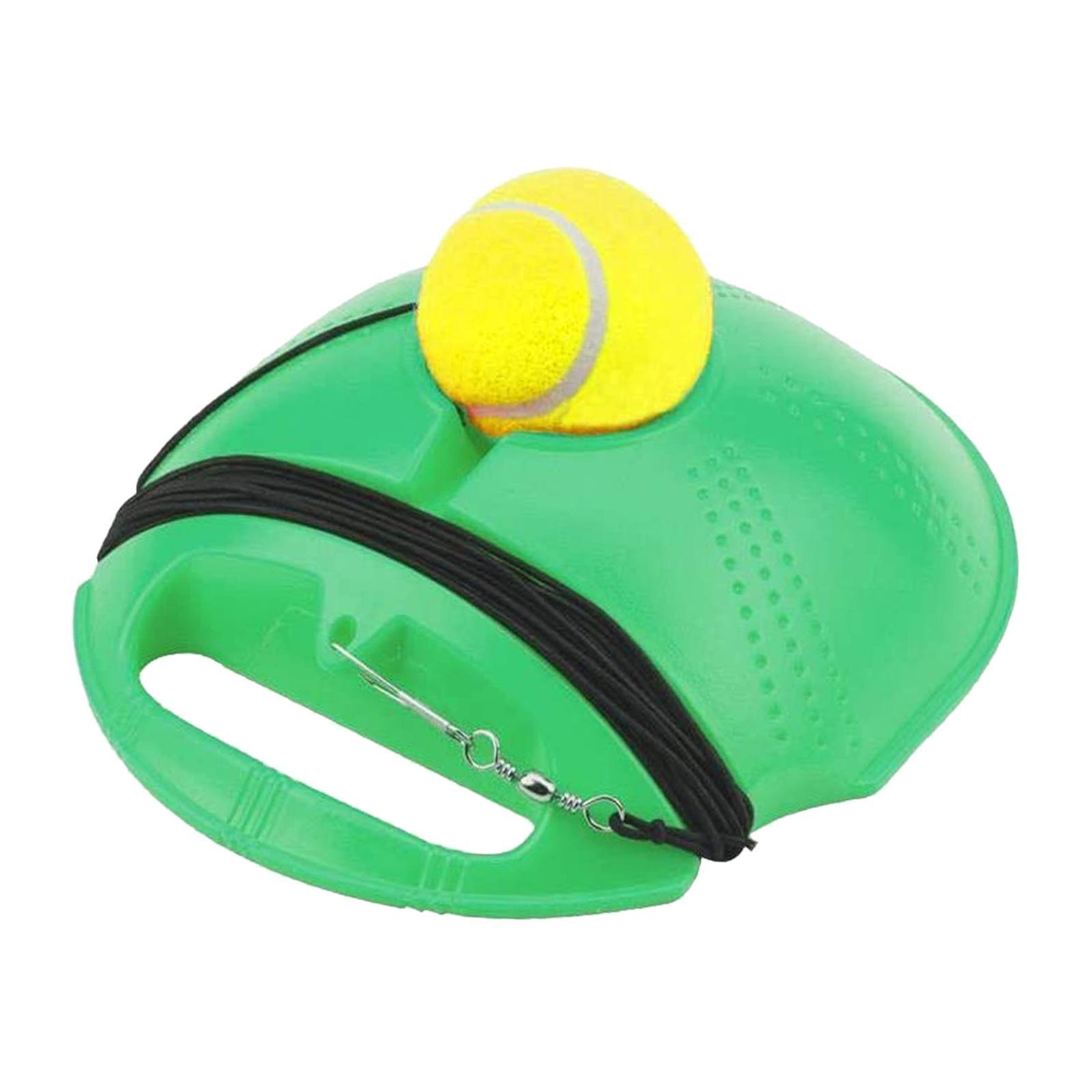 Tennis Trainer Ball Single Trainer with Tennis Ball Portable with Handle Tennis Training Aid for Beginners Kids Adults