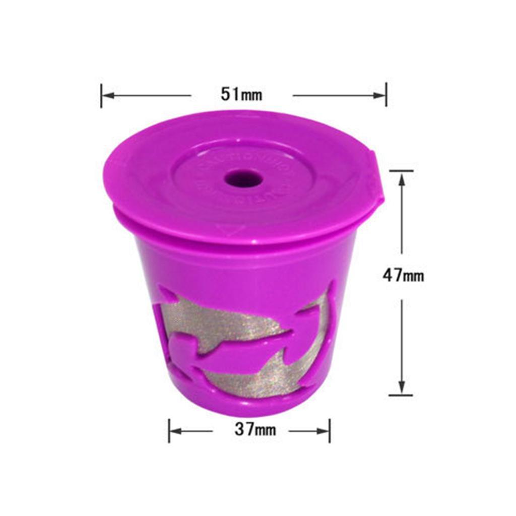 4x Reusable Coffee Capsule Cup Refillable Filter Pod for Keurig 2.0 1.0