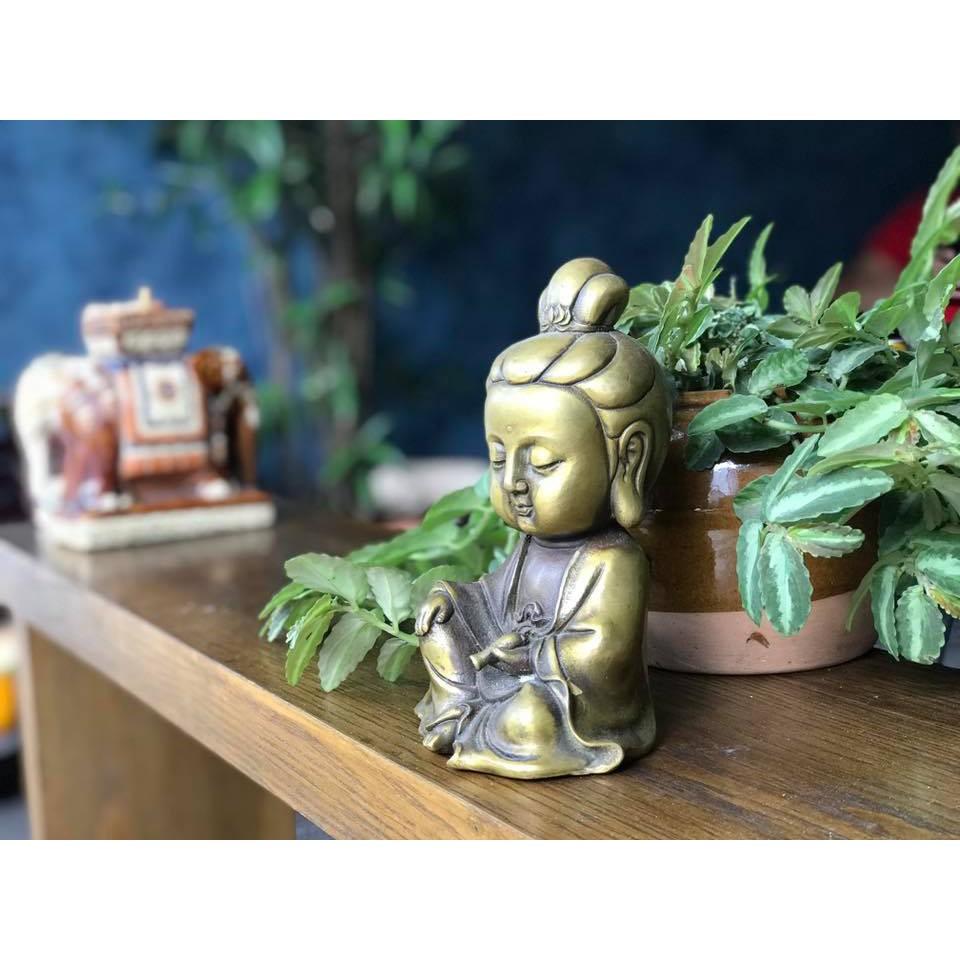 Tượng Phật Quan Thế Âm Bồ Tát bằng đồng Chibi