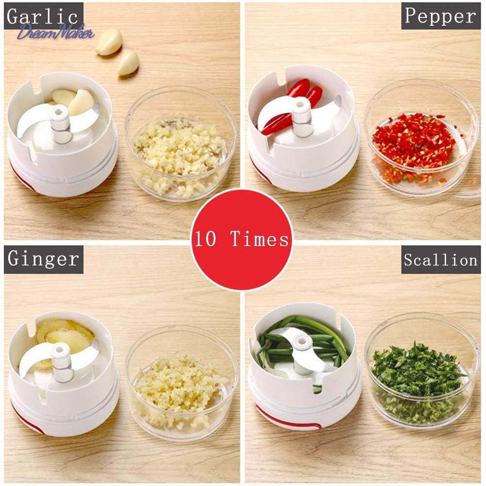 Máy xay tỏi ớt cầm tay Mini Food Chopper (cối xay kéo tay)