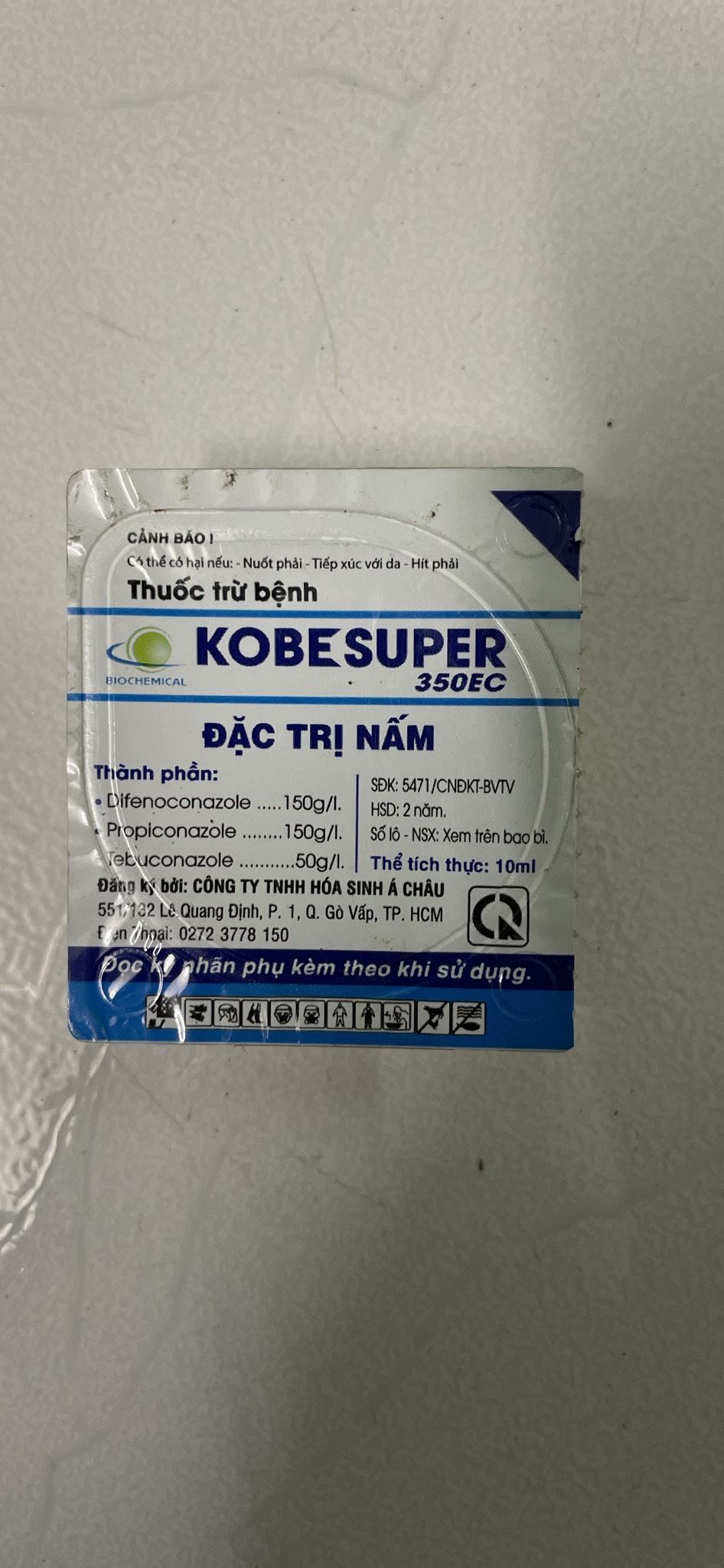 sản phẩm chuyên trừ thán thư trên cây trồng kobe super tuýp 10ml