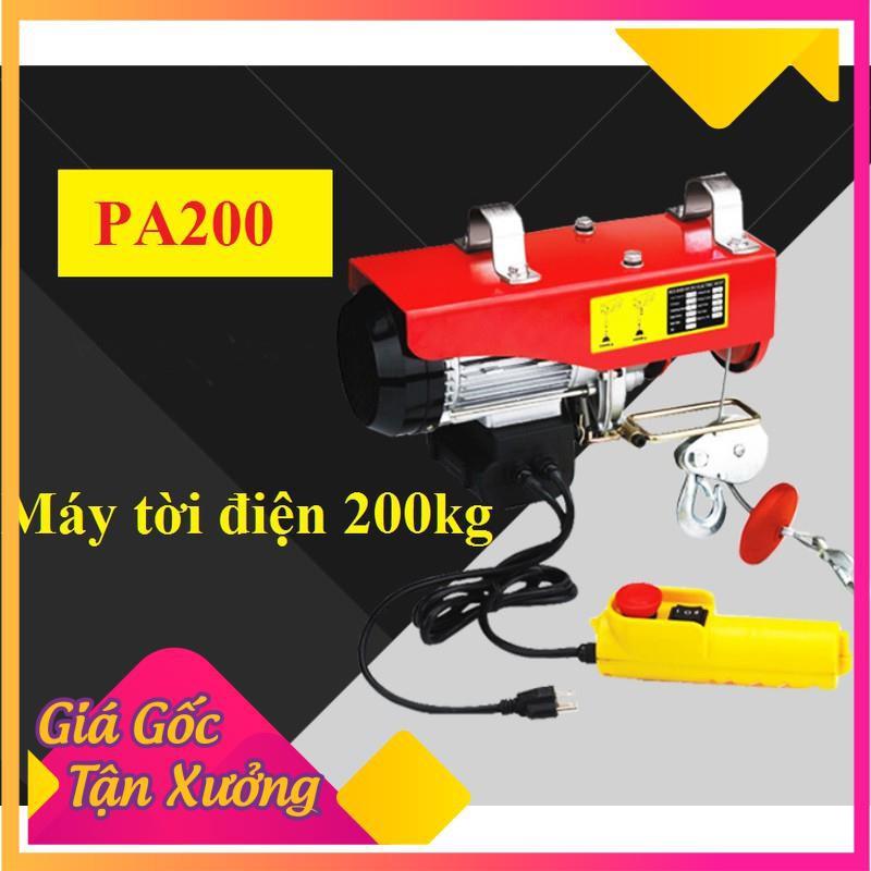 Máy Tời Điện 200kg, tời điện, máy tời 200kg, dây cáp 25m