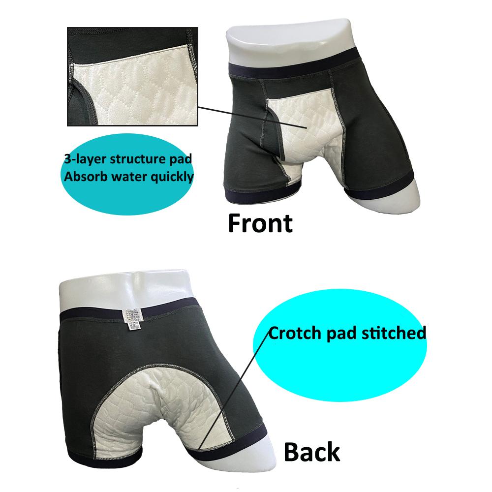 Nam Có Thể Rửa Tiểu Tiện Quần Short Mở Quần Lót Người Lớn Bệnh Nhân Có Thể Tái Sử Dụng Thoáng Khí Quần Tã Cho Người Trưởng Thành Tuyến Tiền Liệt