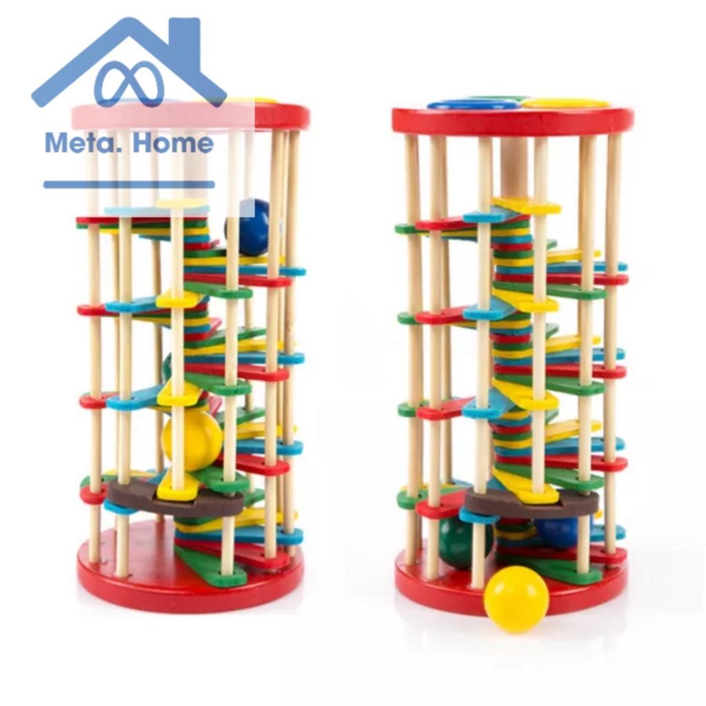 Đồ chơi gỗ Đập bóng lốc xoáy đa sắc màu