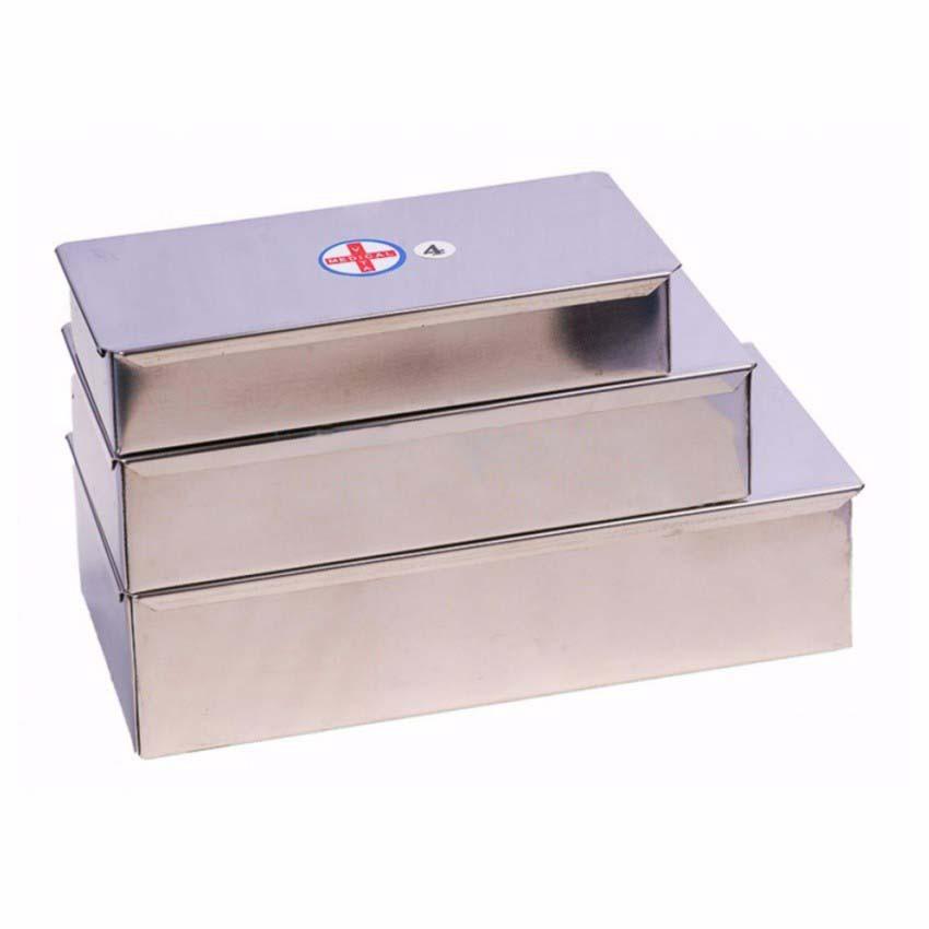 Bộ khay hộp bát inox dùng trong y tế, spa: khay hạt đậu, khay chữ nhật, hộp bông cồn, hộp chữ nhật, bát kền...