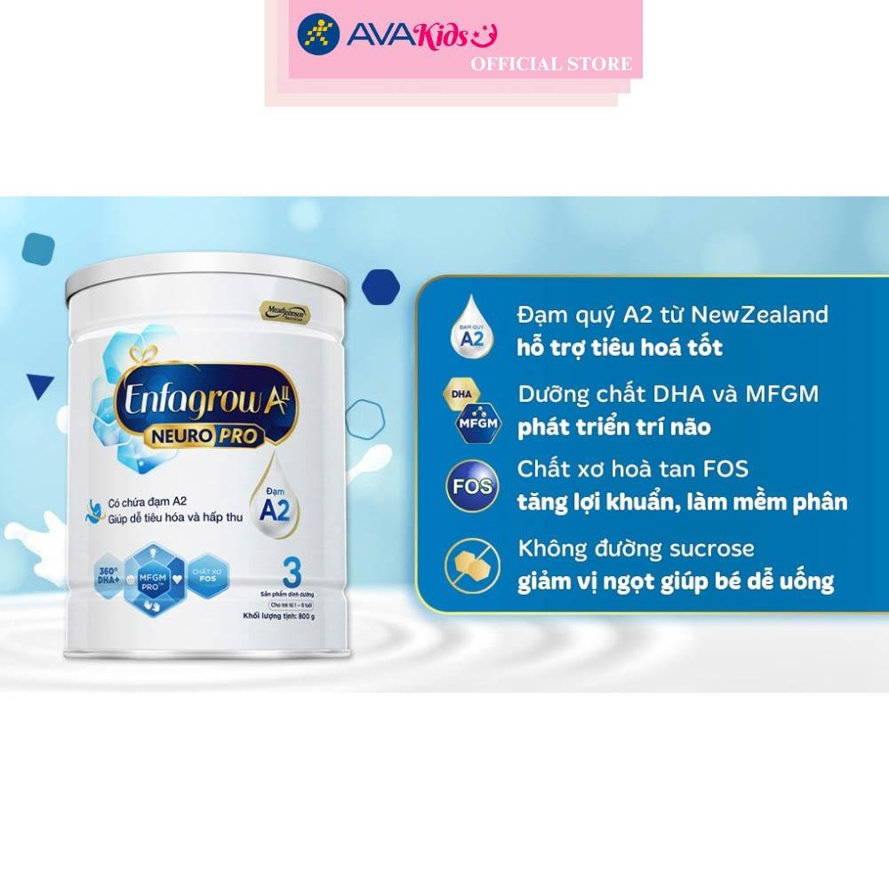 Sữa bột Enfagrow A2 Neuropro số 3 800g (1 - 6 tuổi)