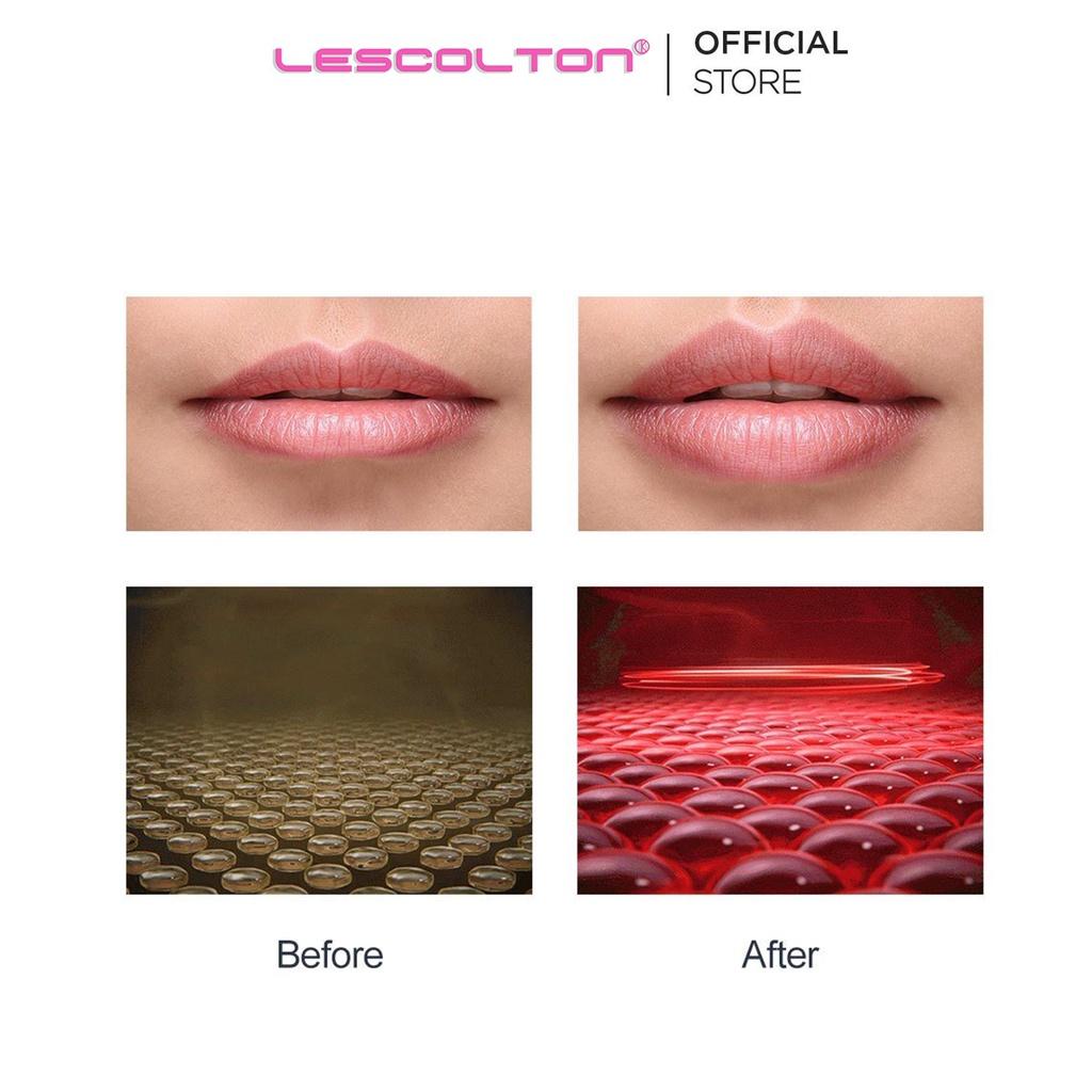 Dụng cụ nâng cơ môi silicon Lescolton bằng ánh sáng đỏ led giúp tái tạo tế bào chết môi căng mọng săn chắc