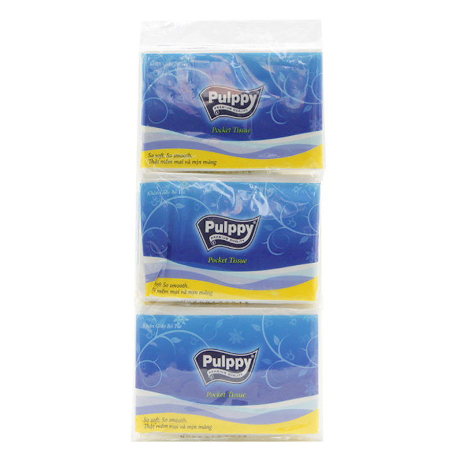 Lốc 6 Gói Khăn Giấy Bỏ Túi Pulppy Regular (6g)