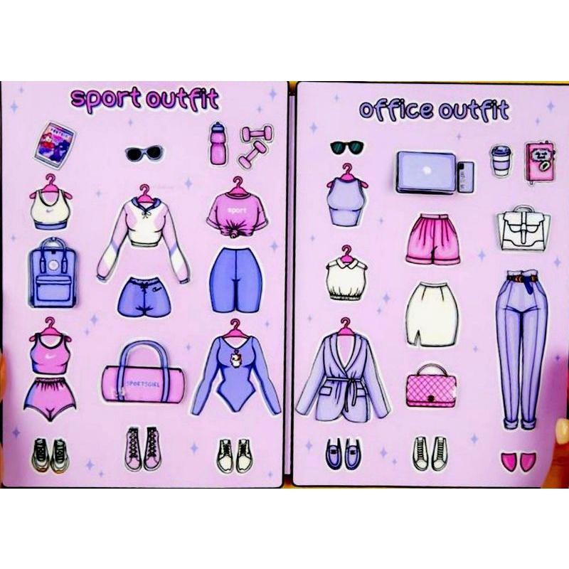 TỦ QUẦN ÁO BÚP BÊ GIẤY 2