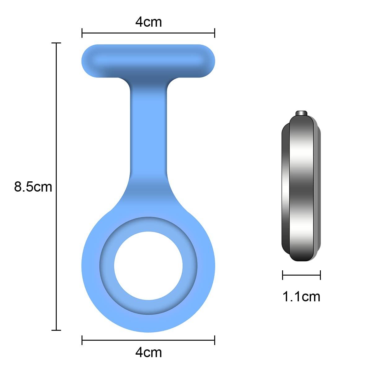 Đồng hồ y tá bỏ túi, 3PCS y tá silicone pin với trục chính điều dưỡng và bất kỳ chuyên gia chăm sóc sức khỏe nào khác ...
