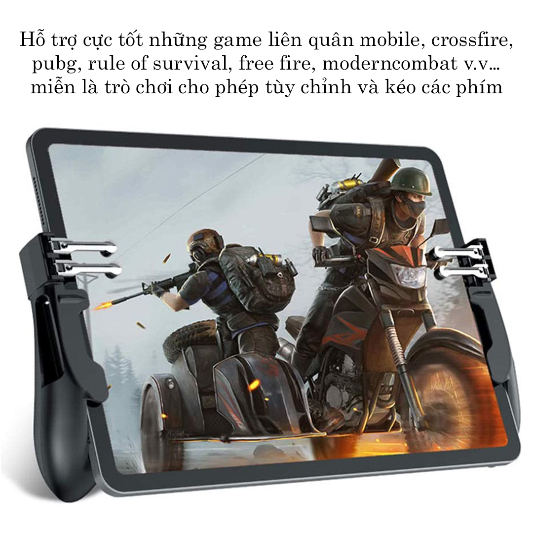 Tay cầm chơi game H11 cho ipad máy tính bảng tay cầm chơi game 6 ngón pubg ros liên quân