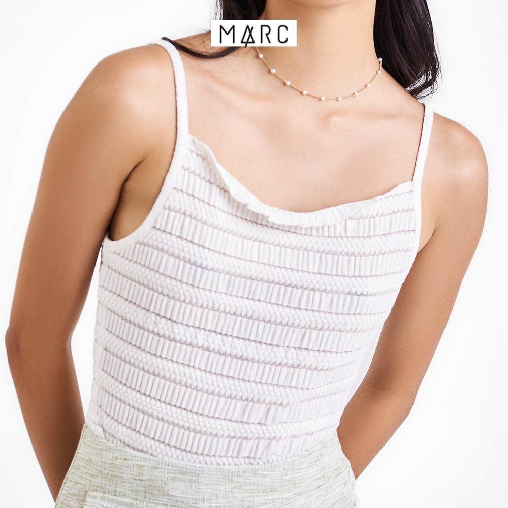 Áo 2 dây nữ MARC FASHION thun form ôm cuốn biên cổ và lai FALT093522