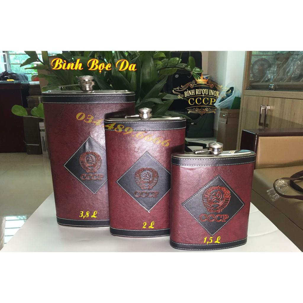 Bình Inox CCCP 3,5L + Phễu + Bao Da