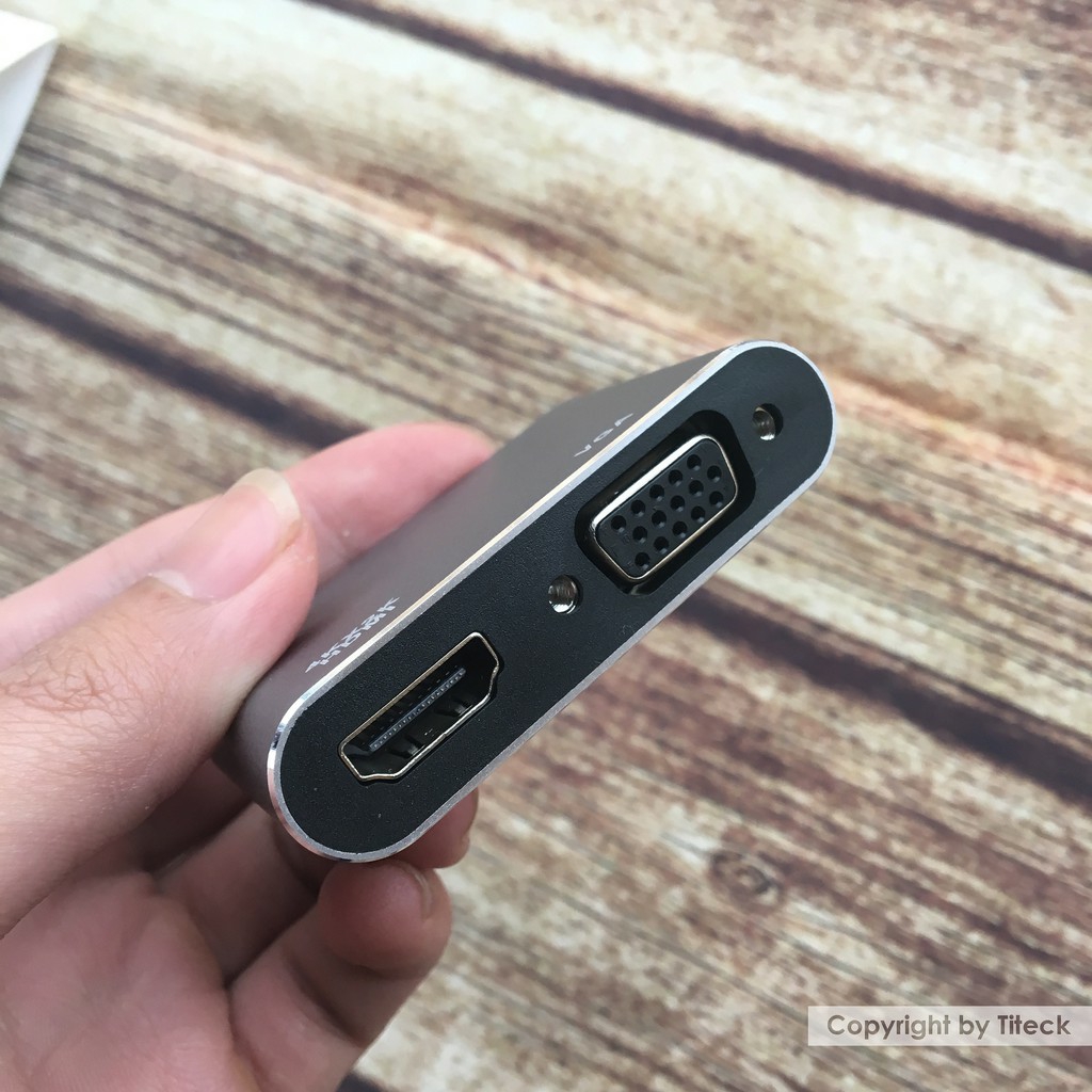 Cáp chuyển đổi USB Type C sang HDMI và VGA (USB C to HDMI , VGA