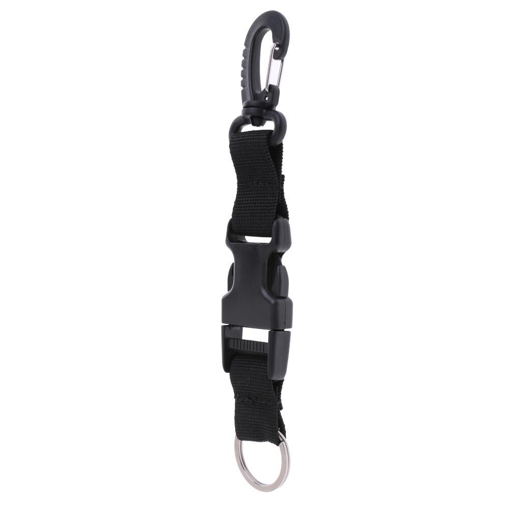 8  Nylon Webbing Scuba Diving Lanyard Camera Flashlight Holder Strap Clip
