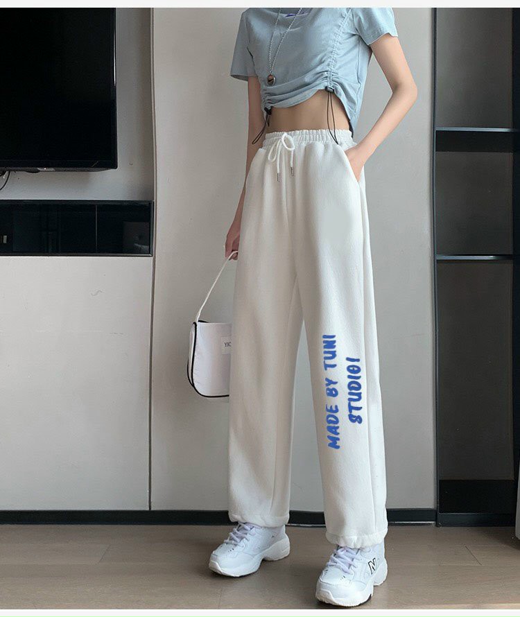 Quần nỉ ống suông thời trang thể thao nam nữ MADE BYTUNI