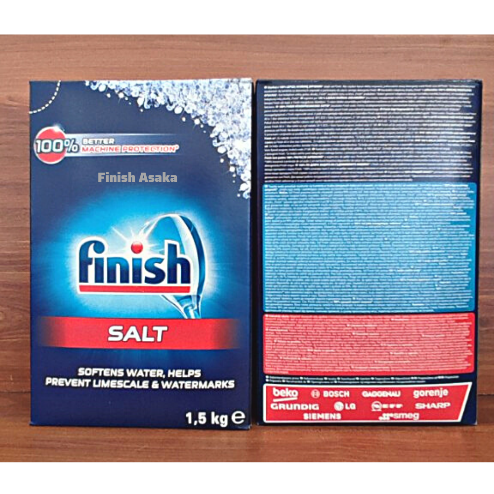 Combo rửa bát Finish: Bột Classic 2,5kg, Muối hộp 1,5kg, Nước làm bóng chai 750ml - Chính hãng.