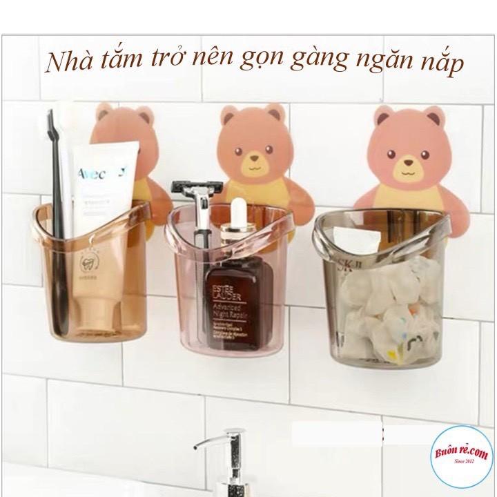 Cốc Gấu Dán Tường Siêu Chắc, Để Đồ Dùng Nhà Tắm, Tiện Dụng Và Không Khoan Đục Tường, Dễ Dàng Sử Dụng - TakyHome 4060