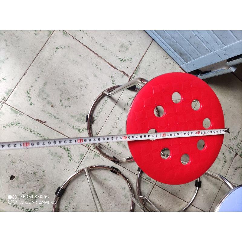 Ghế đôn inox mặt nhựa cao cấp