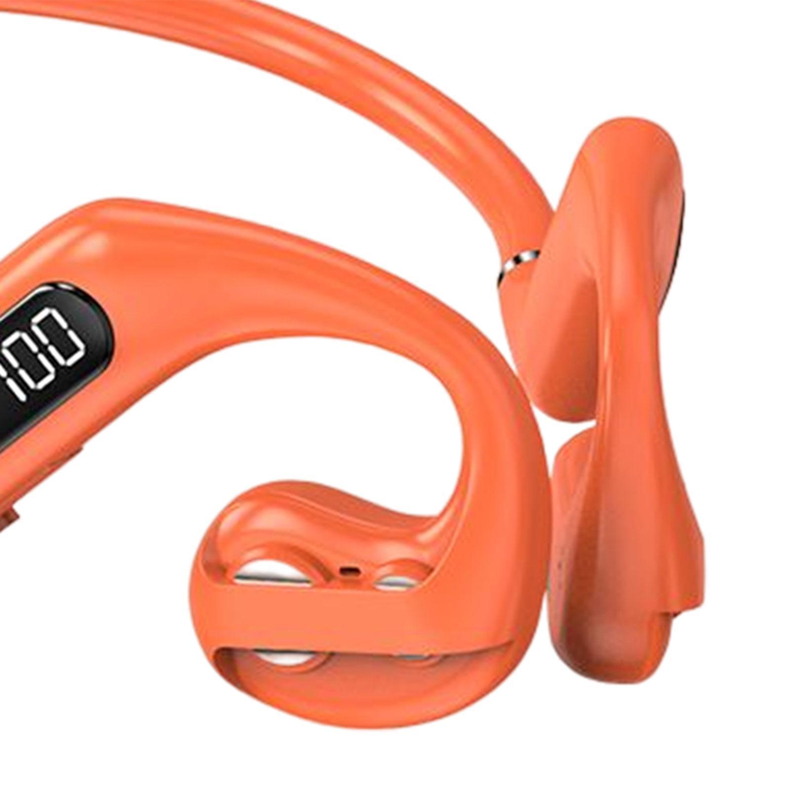Open Ear Headphone Headset Noise Cancelling Handsfree Calling Stereo with Mic Sports Headset Sports Headphone for Workout Bicycling