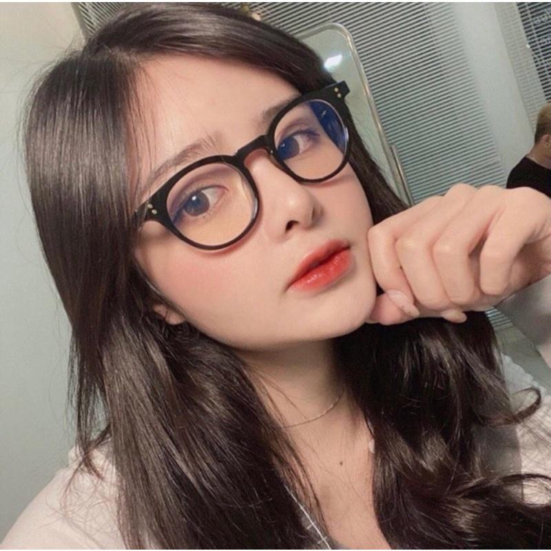 Kính cận thời trang nam nữ nhựa dẻo dáng tròn bisou.hanoi