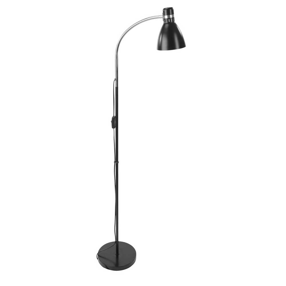 Đèn cây JYSK Hanson kim loại/nhựa đen DK22xH145cm