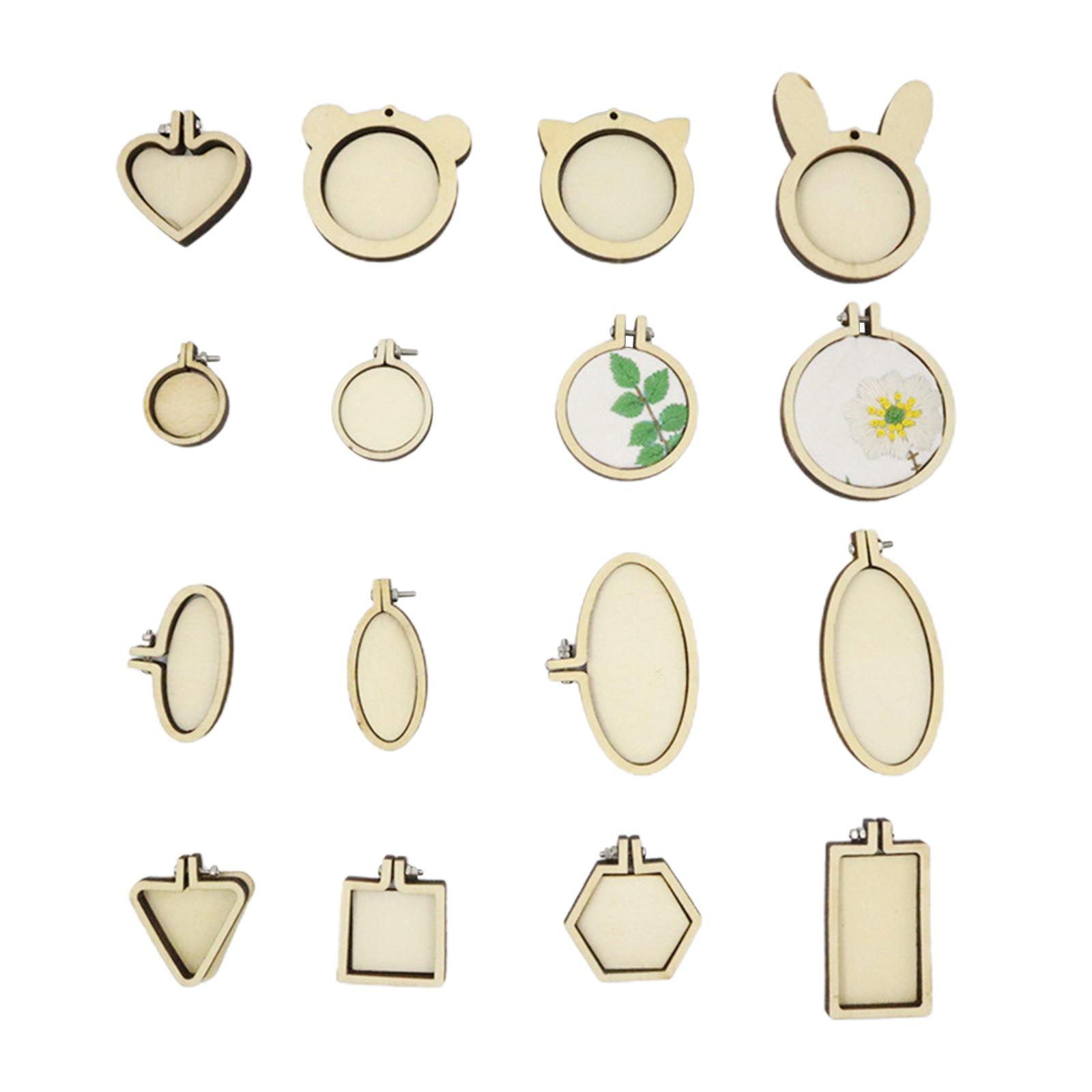 Exquisite Mini Embroidery Hoop Pendant Crossing Stitch Frame Necklace Favors