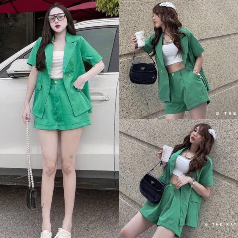 SET ÁO VEST TAY NGẮN KÈM SHORT