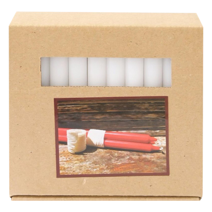 Hộp 30 Cây Nến Taper Quang Minh Candle FTRAMART NQM3049 - Trắng