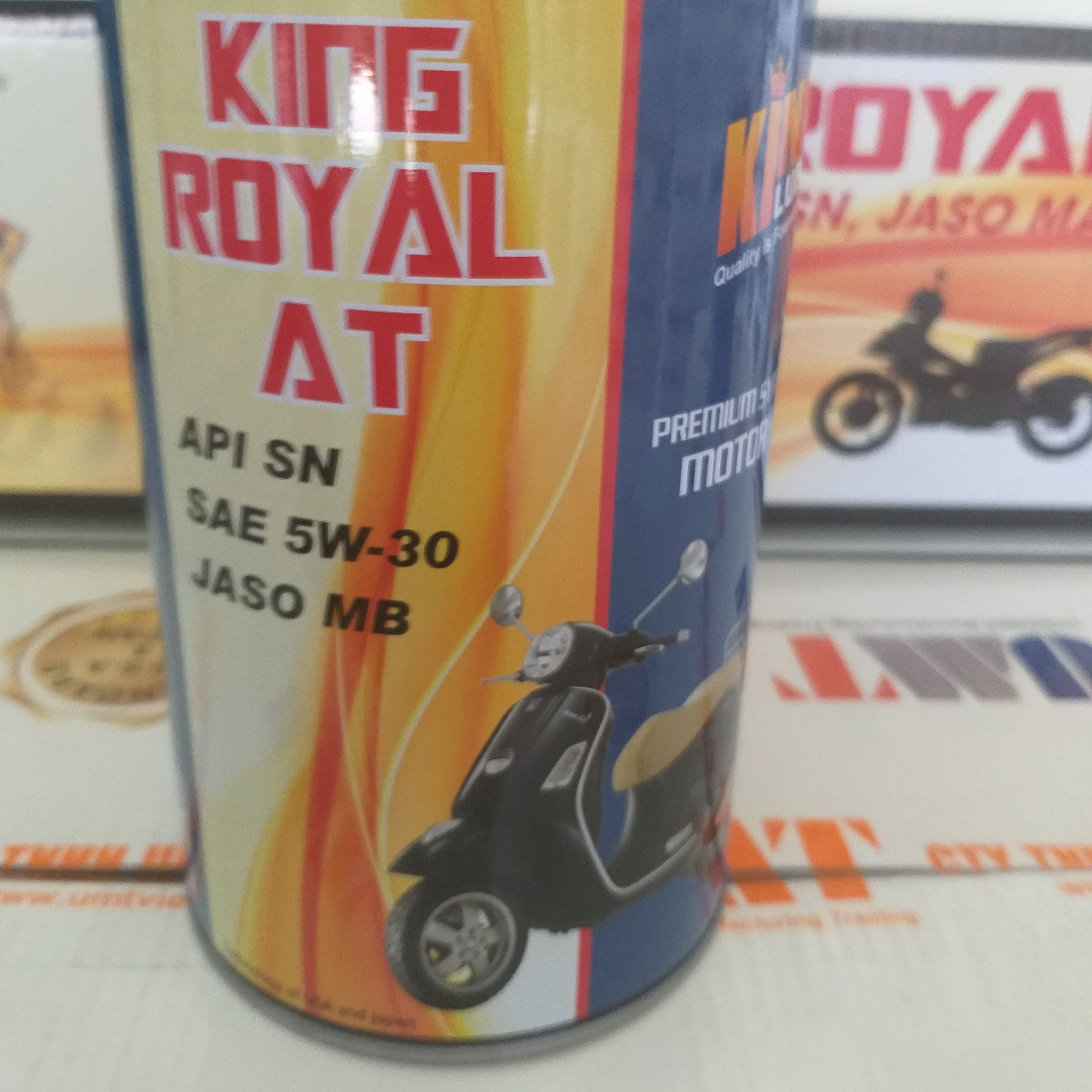 Dầu Nhớt Xe Tay Ga Tổng Hợp KING ROYAL AT, API SN, SAE 5W-30, JASO MB