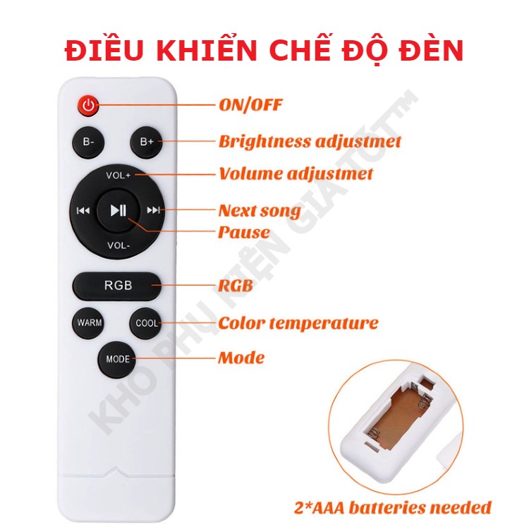 Đèn led ốp trần thông minh ZATO trang trí phòng khách, phòng ngủ, phòng ăn tích hợp loa bluetooth điều khiển qua App, remote