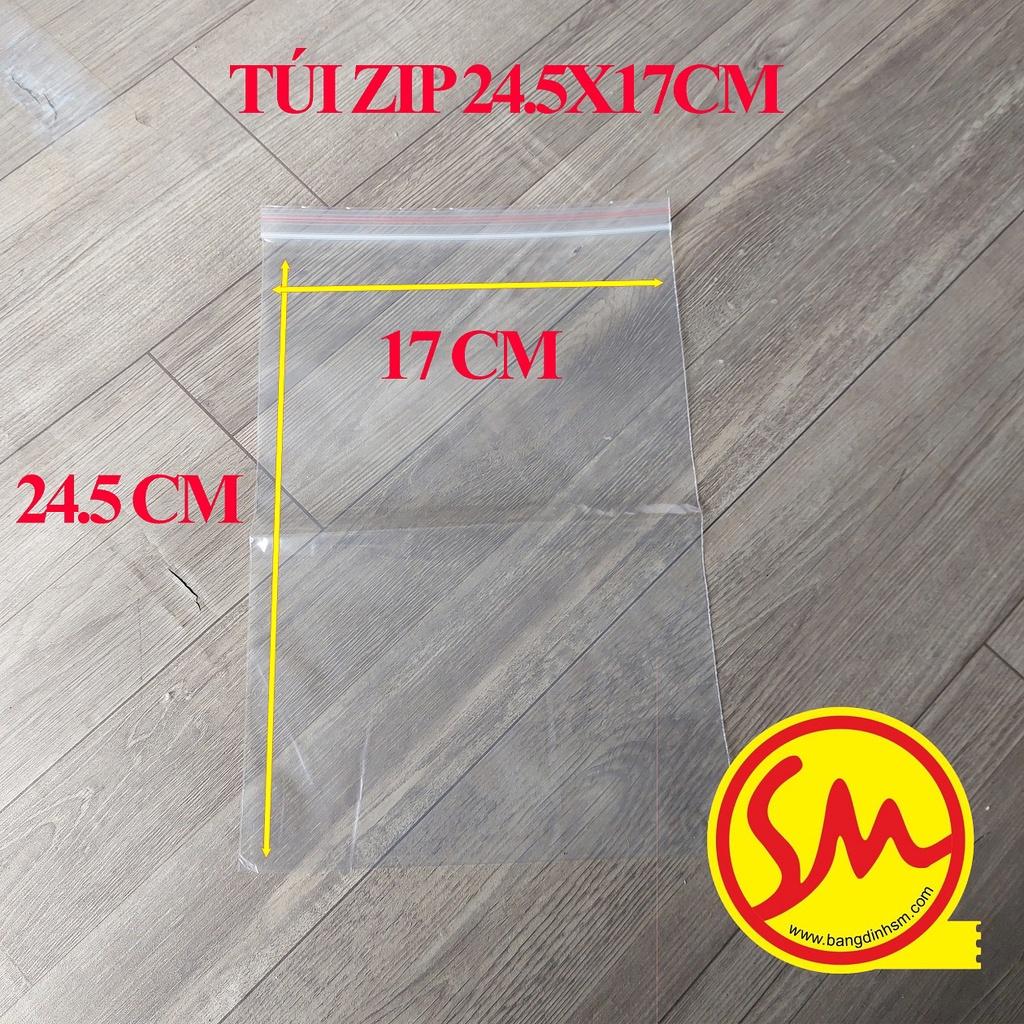 TÚI ZIP CHỈ ĐỎ, TÚI ZIPPER đóng hàng SIZE 24.5x17cm chuyên để ĐÓNG GÓI SẢN PHẨM một cách DỄ DÀNG