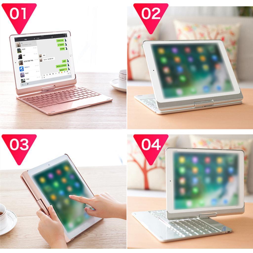 Rotatable Wireless Bluetooth4.0 Keyboard Folio Smart Cover for iPad Pro 9.7