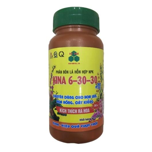 Phân Bón Lá Hỗn Hợp 6-30-30+Te Kina Hủ 100gr Chuyên Kích thích ra hoa