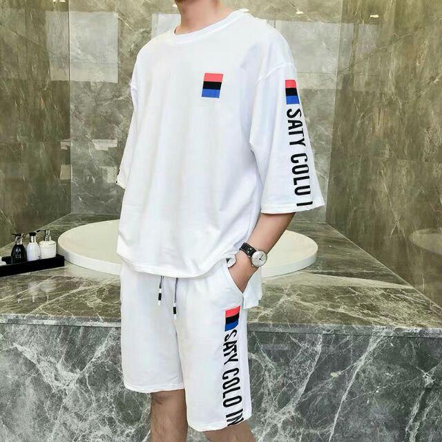 ĐỒ BỘ NAM MÙA HÈ CHẤT THUN COTTON MÁT THẤM HÚT MỒ HÔI HỌA TIẾT