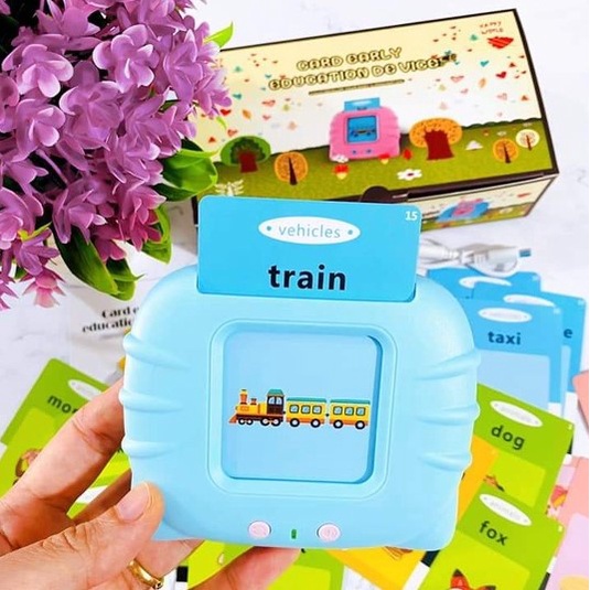 Máy Học Đọc Thẻ Tiếng Anh Và Tiếng Việt Flashcard 224 Từ Vựng Dùng Pin Sạc