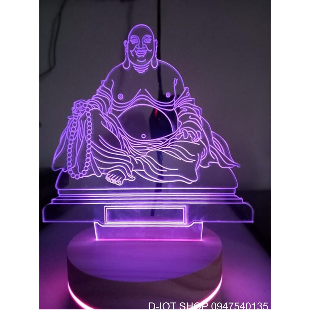 Đèn led 3d hình phật di lặc