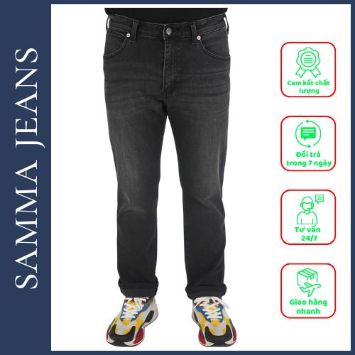 Quần jean slim fit nam Q3 7 mau quần jean ống đứng siêu đẹp,cotton cao cấp co dãn 4 chiều - Thương hiệu Samma Jeans - BLACK