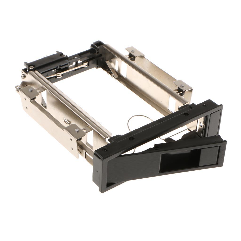 2 pack Bay Mobile Rack Bracket 3.5" Security SATA HDD Enclosure Caddy