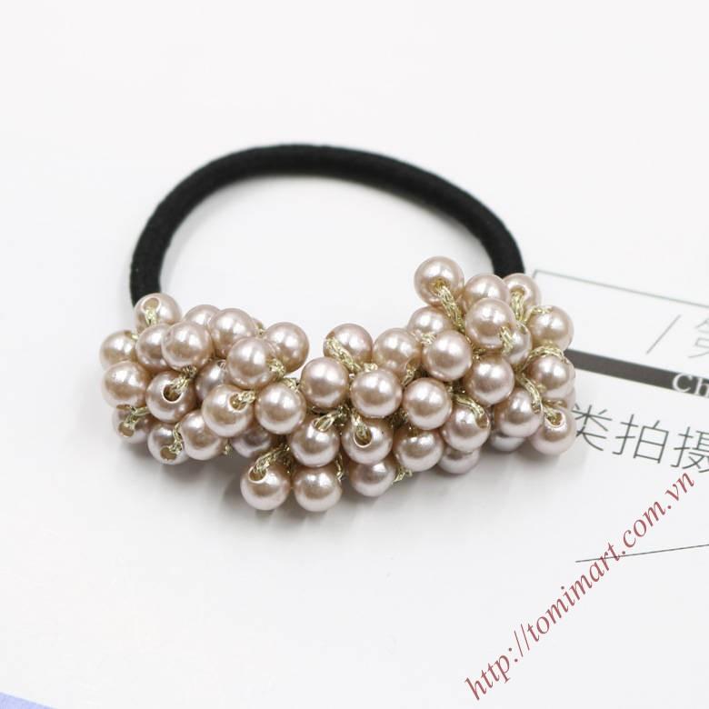 Cột tóc chùm ngọc Style Hàn Quốc