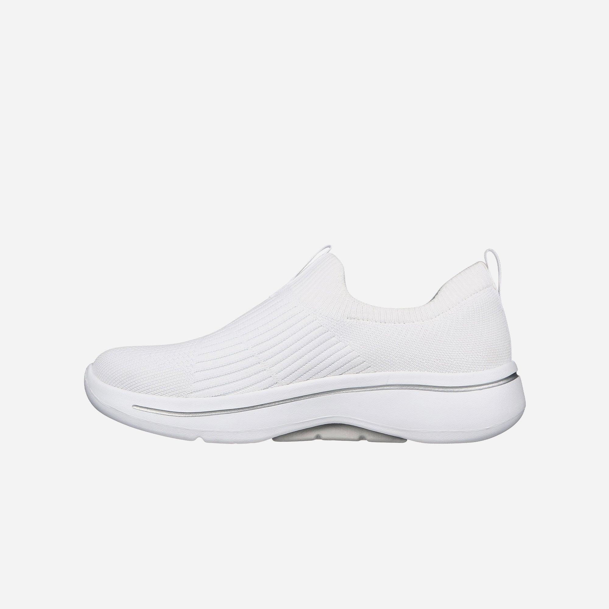 Giày thể thao nữ Skechers Go Walk Arch Fit - 124409-WHT